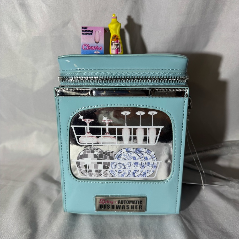 Betsey Johnson Dishwasher Clean or Dirty Crossbody Bag